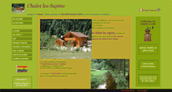 Desktop Screenshot of chalet-les-sapins.com
