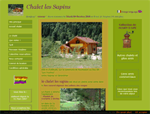 Tablet Screenshot of chalet-les-sapins.com